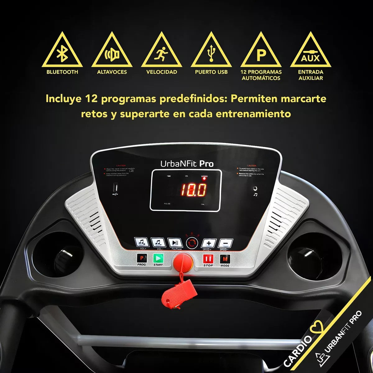 Caminadora Eléctrica 1.75 HP Bluetooth
