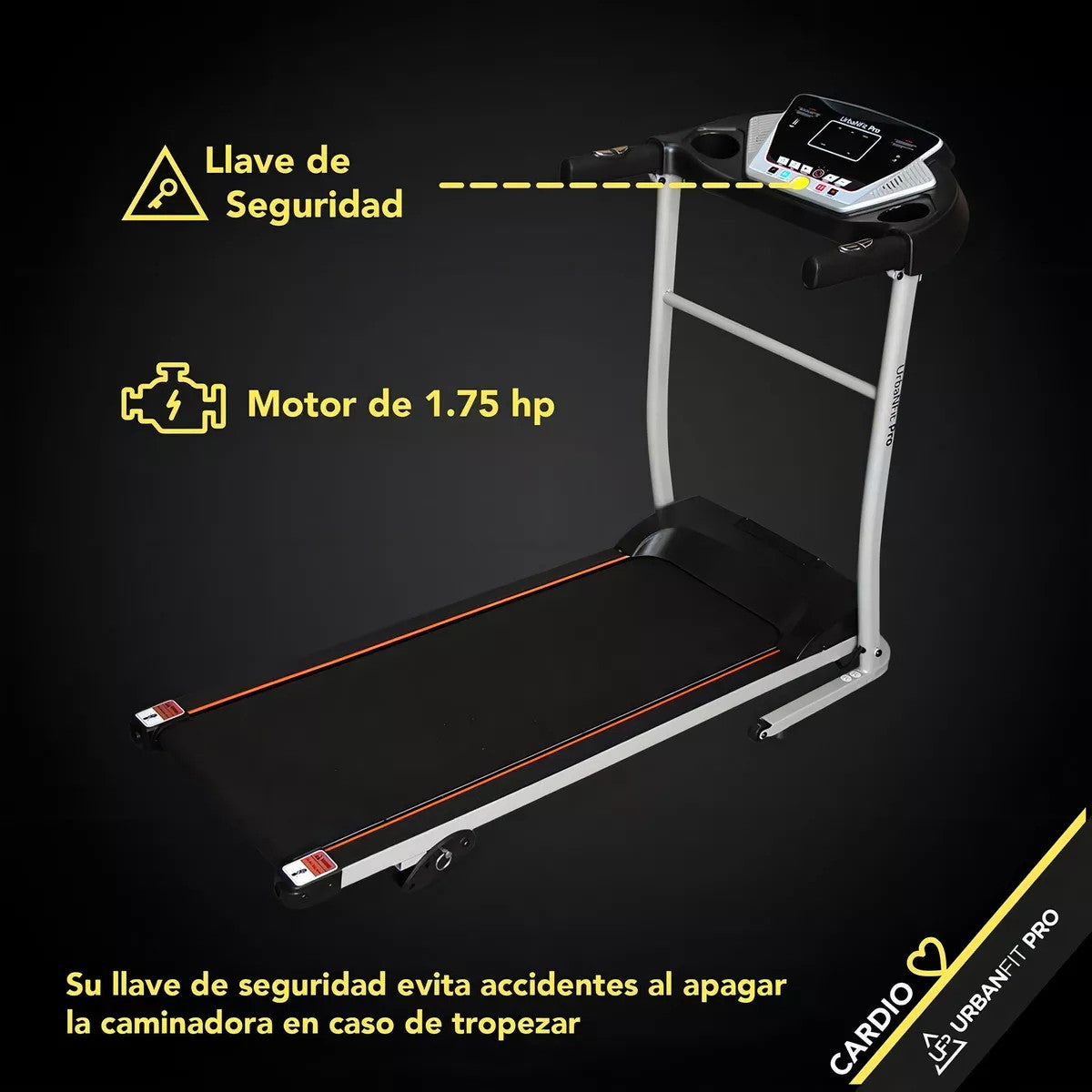 Caminadora Eléctrica 1.75 HP Bluetooth